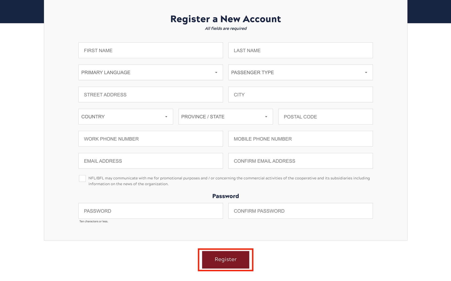 Manage Reservations Screenshot
