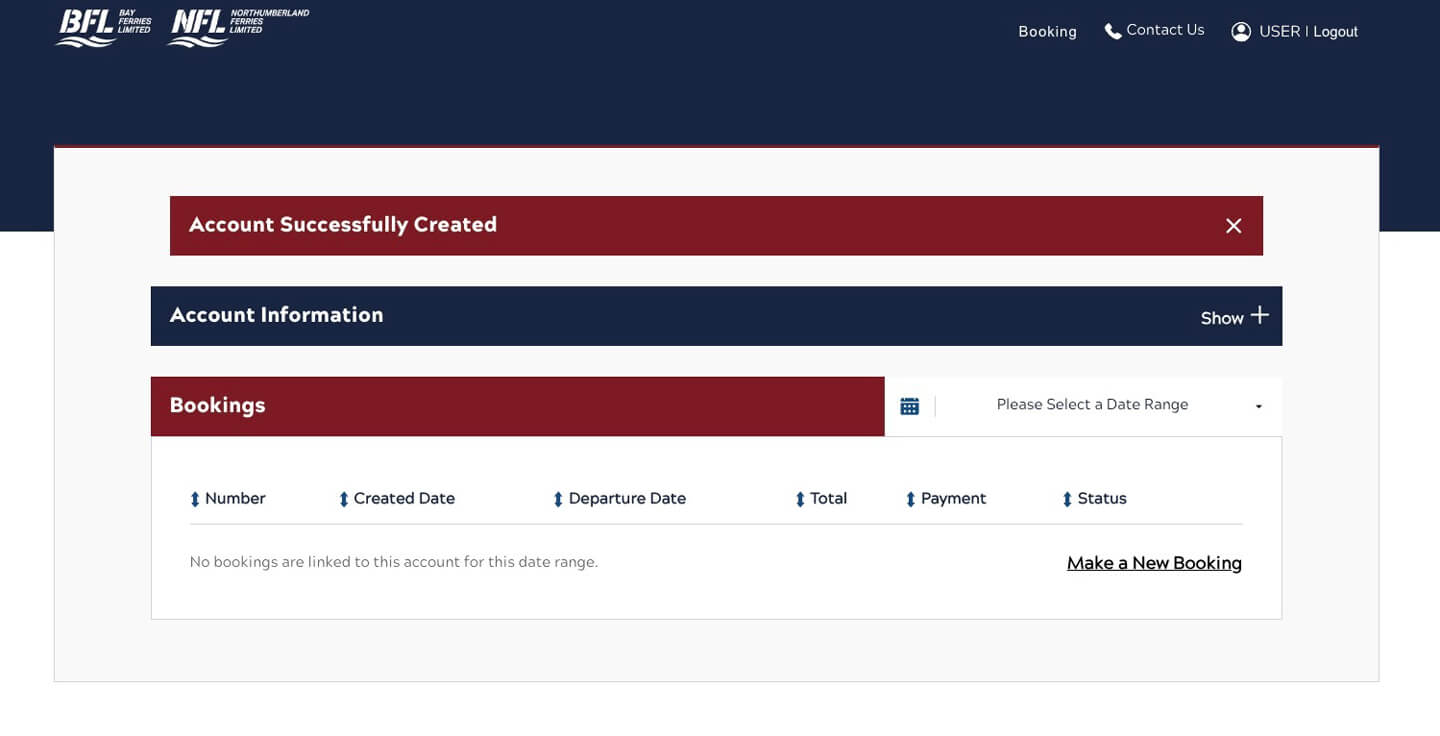 Manage Reservations Screenshot
