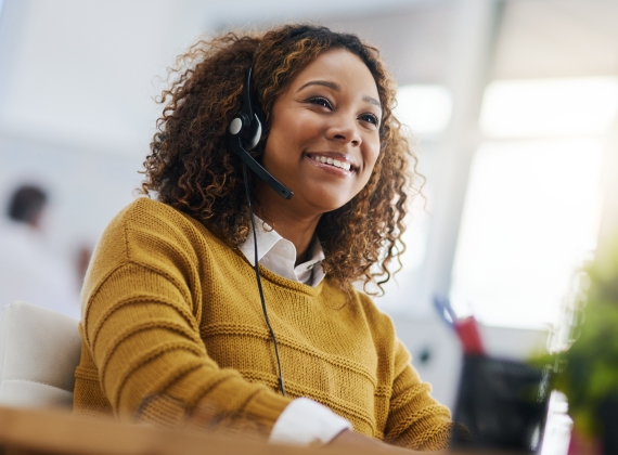 Agent at Contact Centre